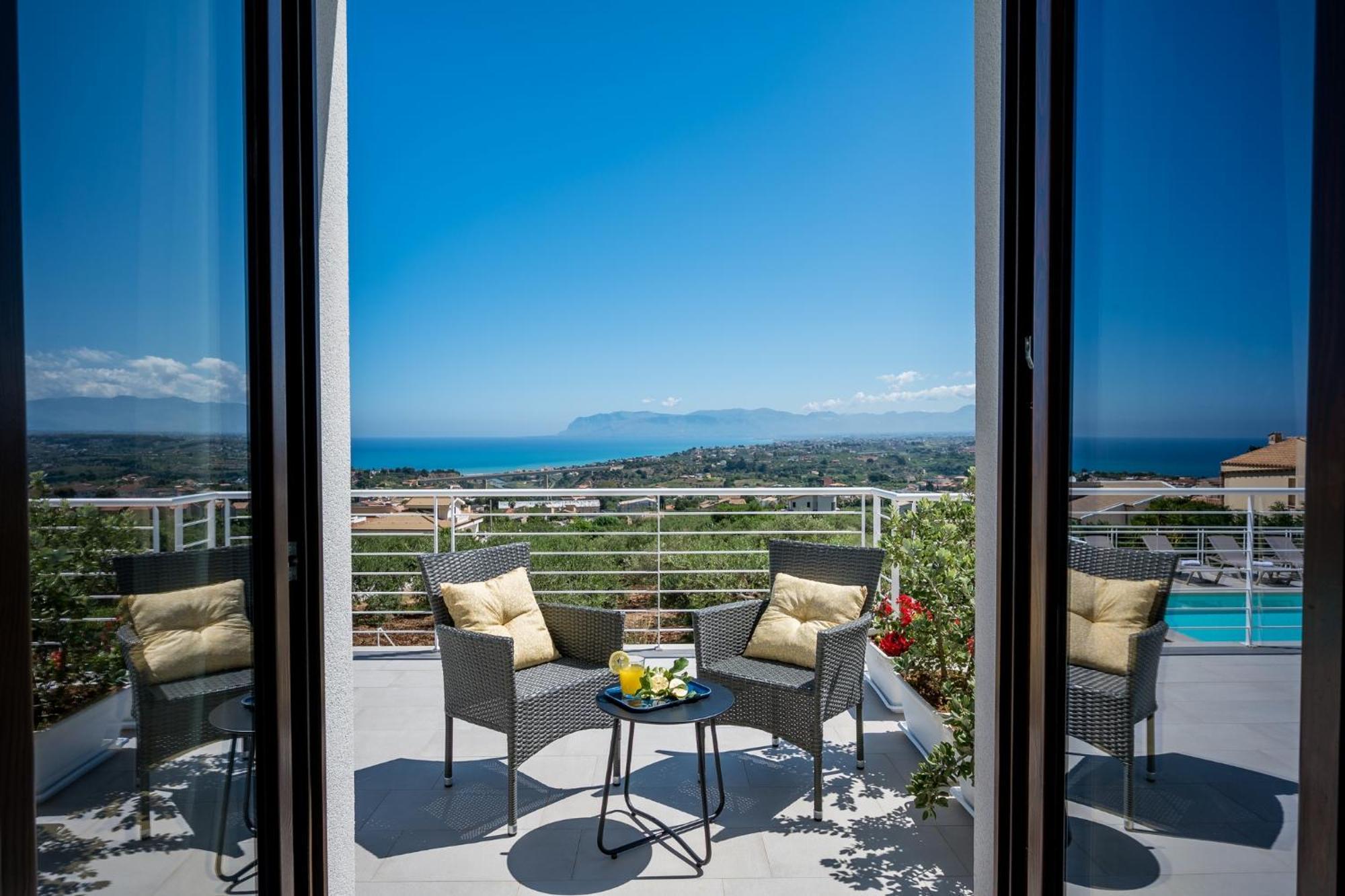 Villa Maria Con Piscina E Vista Mare Castellammare del Golfo Zimmer foto