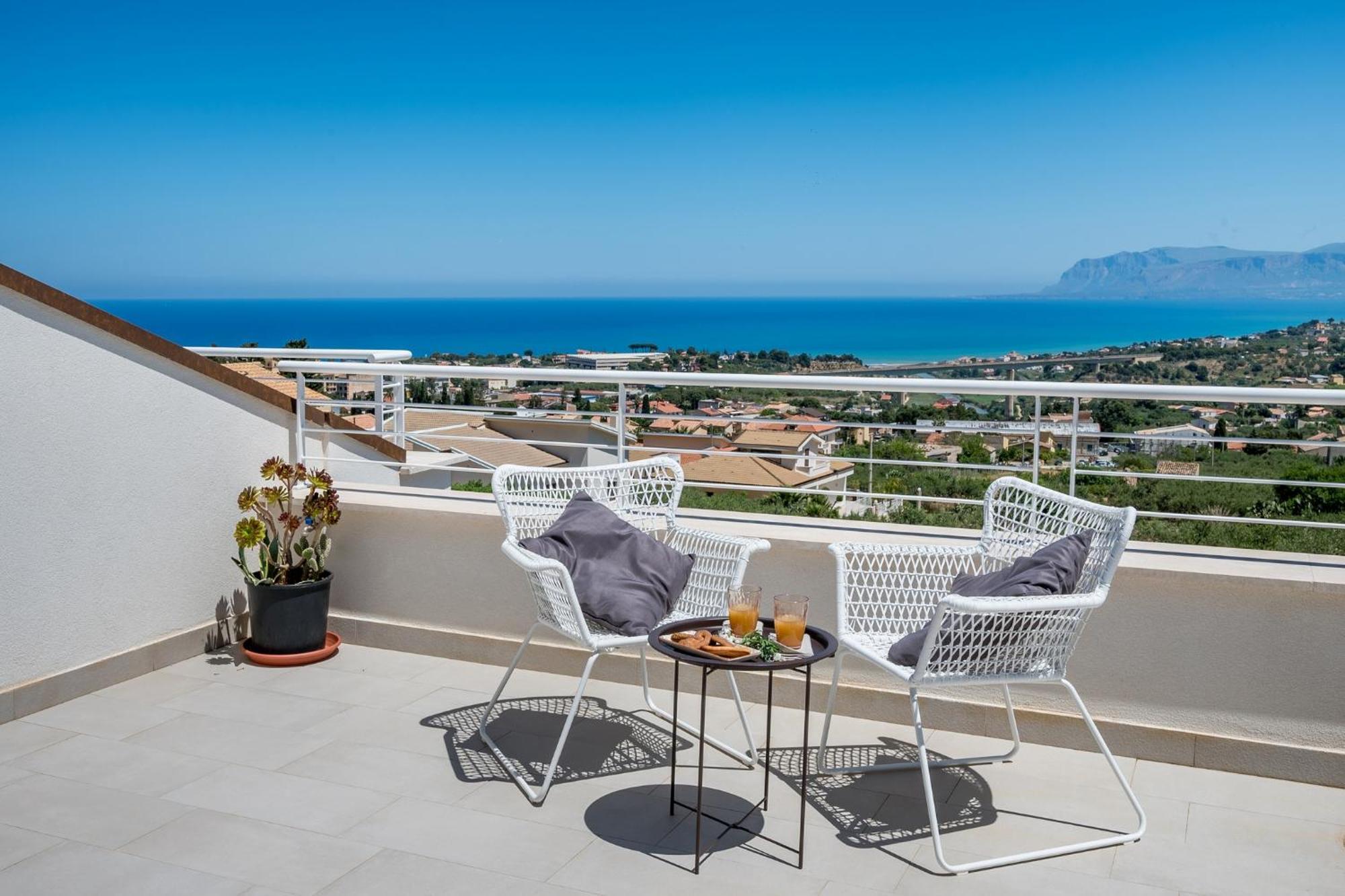 Villa Maria Con Piscina E Vista Mare Castellammare del Golfo Zimmer foto